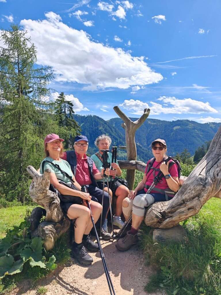 auf dem Weg zur Tschafon Hütte