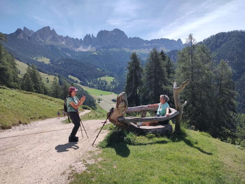auf dem Weg zur Tschafon Hütte