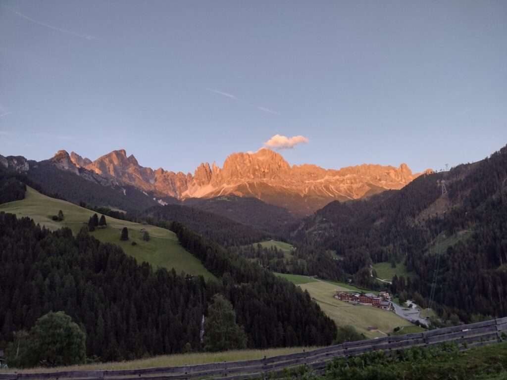 Alpenglühen am Rosengarten
