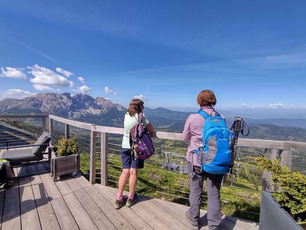 Blick von Kölner Hütte zum Latemar