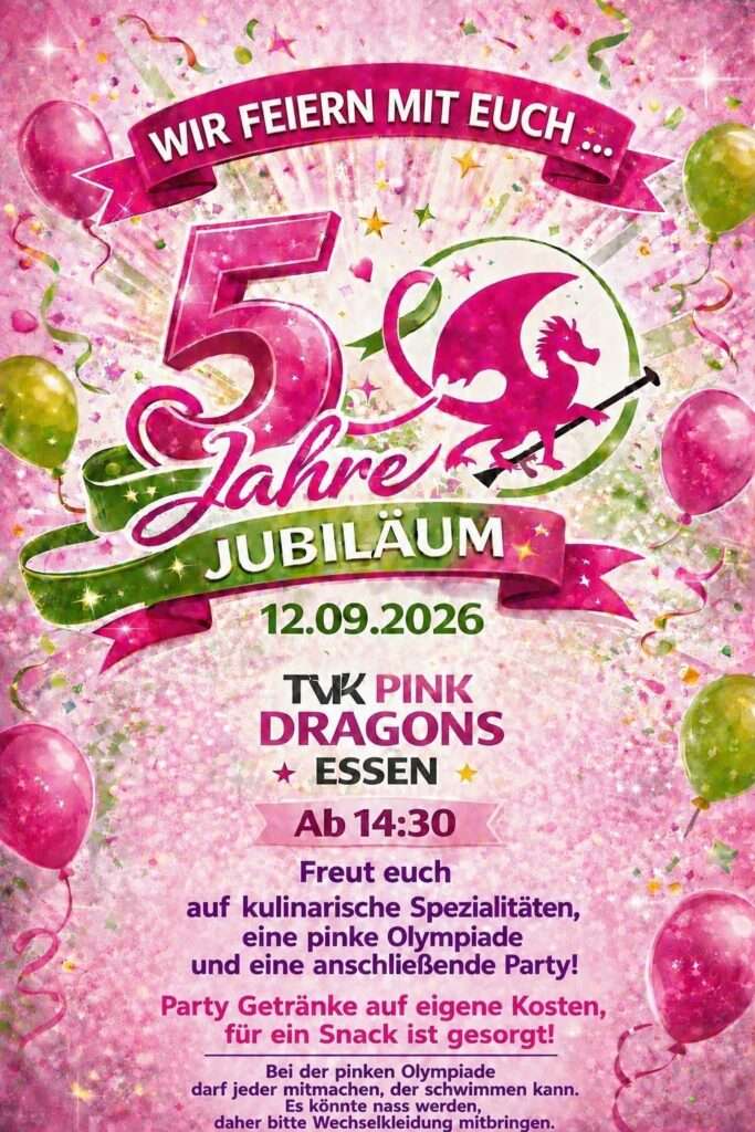 Jubiläum Pink Dragons